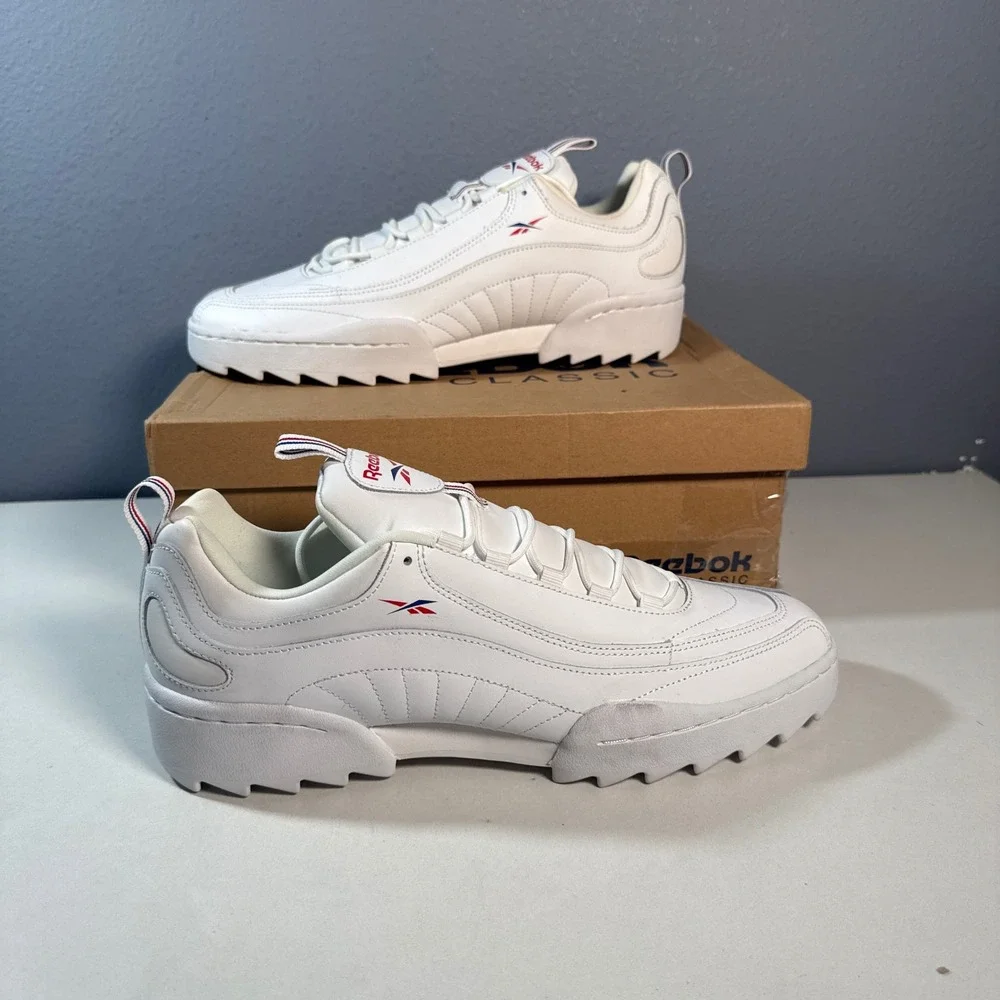 Reebok DMX Series 1200 Low Unisex 10.5 White Chunky Retro Sneakers